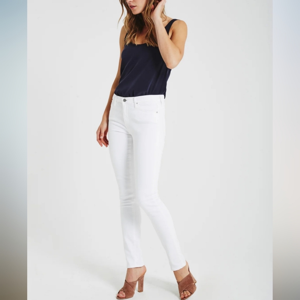 Adriano Goldschmied Women's Stilt Cigarette Leg Pant White 27R